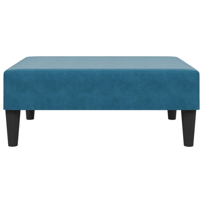 2 pcs conjunto de sofás veludo azul