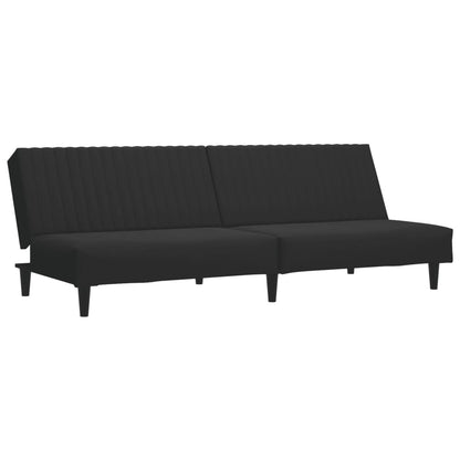 2 pcs conjunto de sofás veludo preto