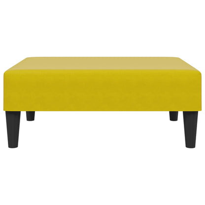 2 pcs conjunto de sofás veludo amarelo