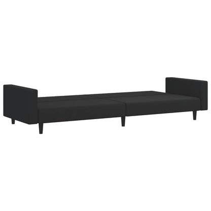 2 pcs conjunto de sofás veludo preto