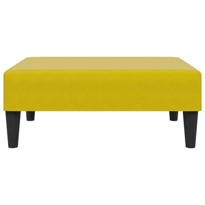 2 pcs conjunto de sofás veludo amarelo