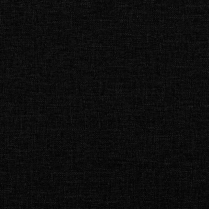 2 pcs black fabric sofa set