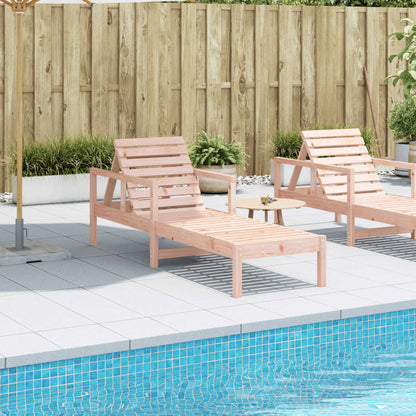 Sun lounger 199.5x62x55 cm solid douglas wood