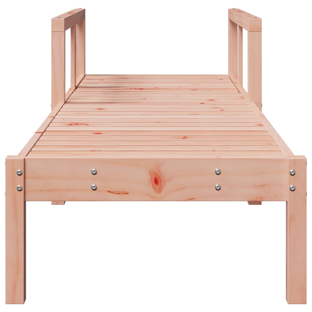 Sun lounger 199.5x62x55 cm solid douglas wood