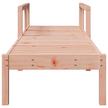 Sun lounger 199.5x62x55 cm solid douglas wood