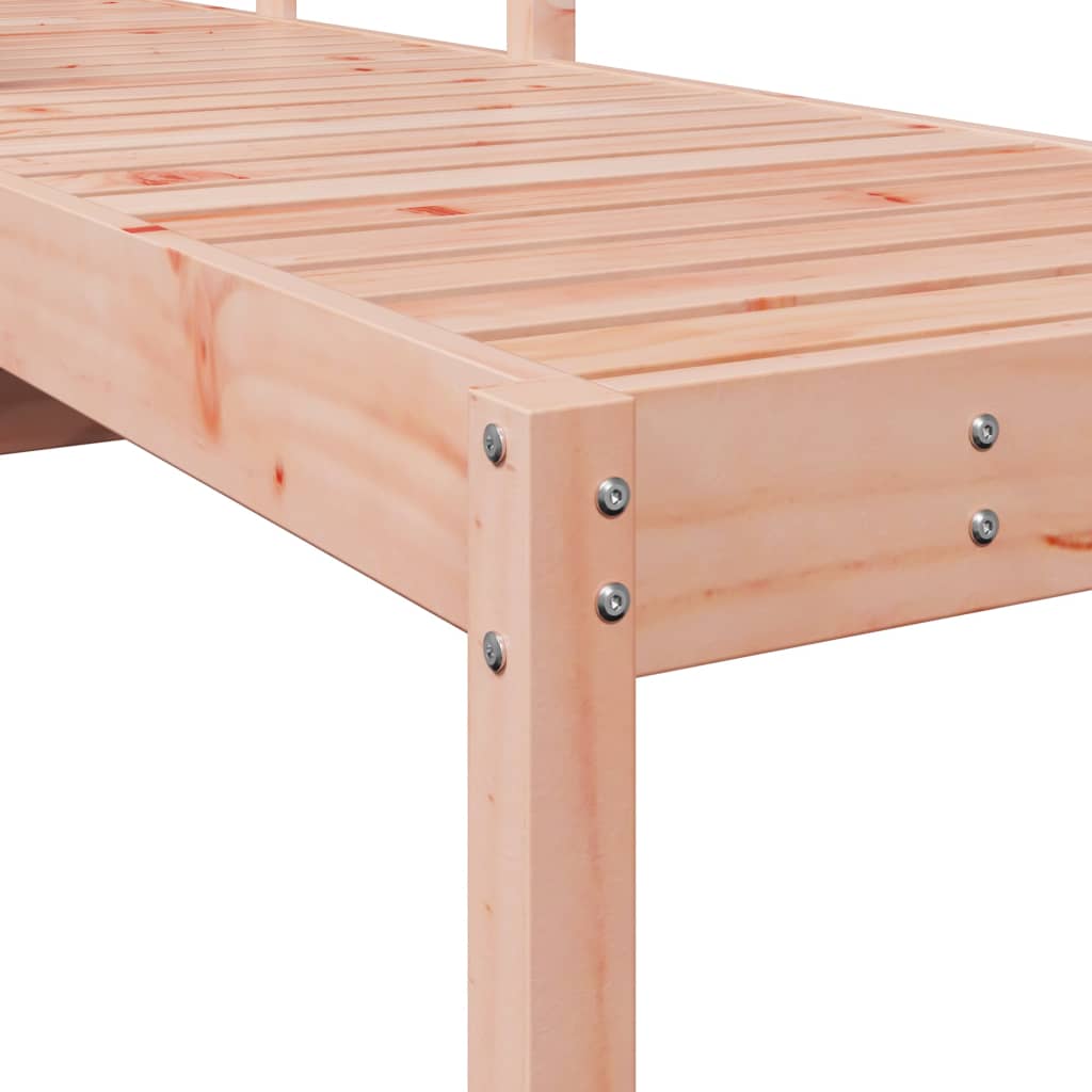 Sun lounger 199.5x62x55 cm solid douglas wood