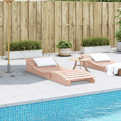 Sun lounger 205x60x31.5 cm solid douglas wood