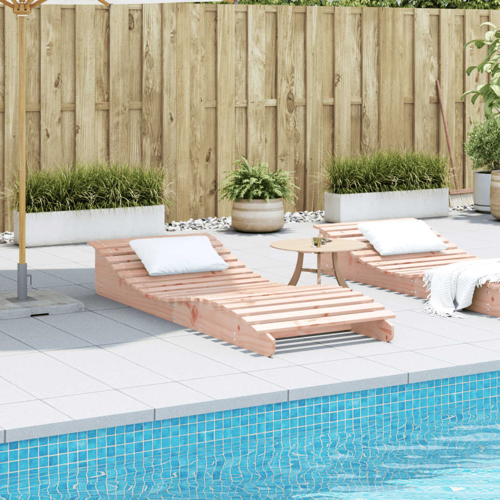 Sun lounger 205x80x31.5 cm solid douglas wood