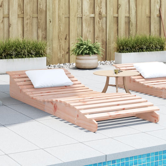 Sun lounger 205x80x31.5 cm solid douglas wood