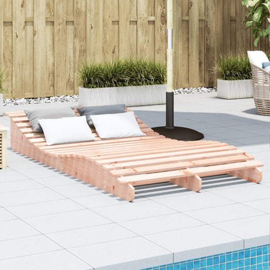 Sun lounger 205x110x31.5 cm solid douglas wood