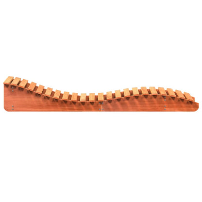 Sun lounger 205x60x31.5 cm solid pine honey brown