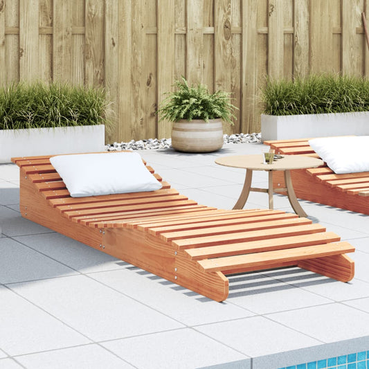 Sun lounger 205x60x31.5 cm solid pine honey brown