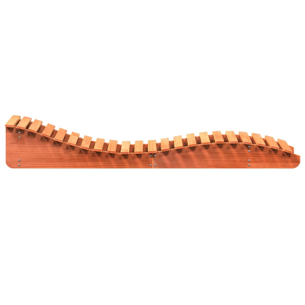 Sun loungers 2 pcs 205x60x31.5 cm solid pine honey brown