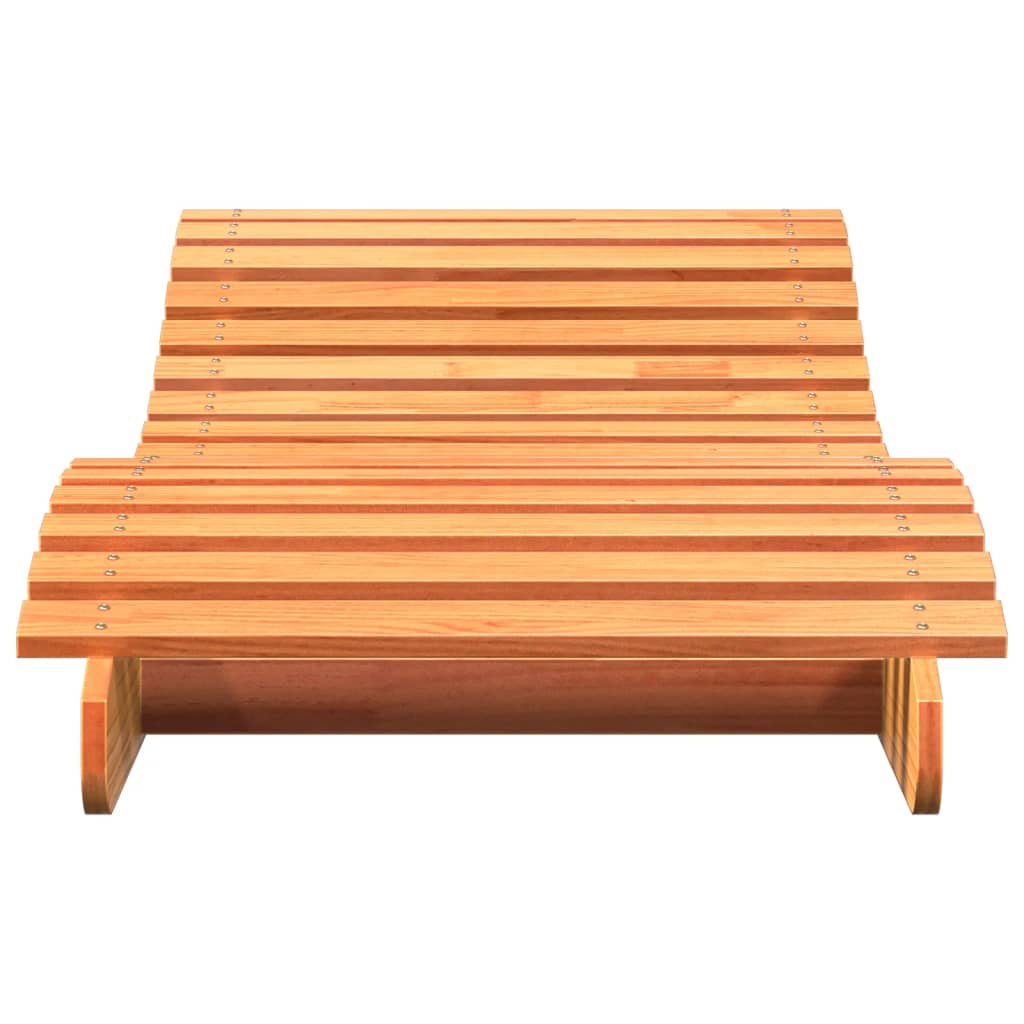Sun lounger 205x70x31.5 cm solid pine honey brown