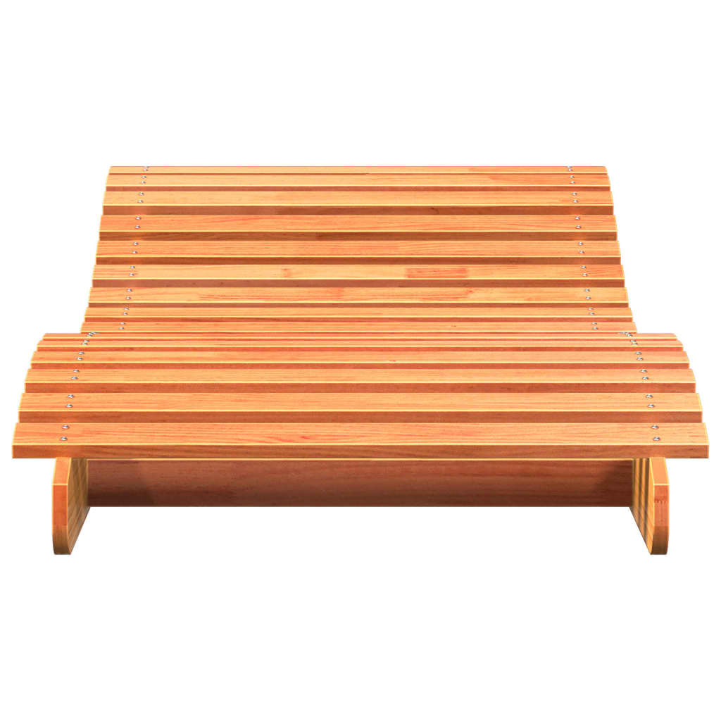 Sun lounger 205x80x31.5 cm solid pine honey brown