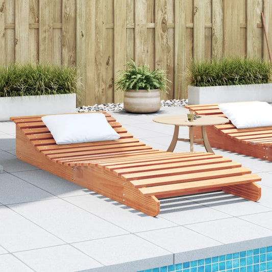 Sun lounger 205x80x31.5 cm solid pine honey brown