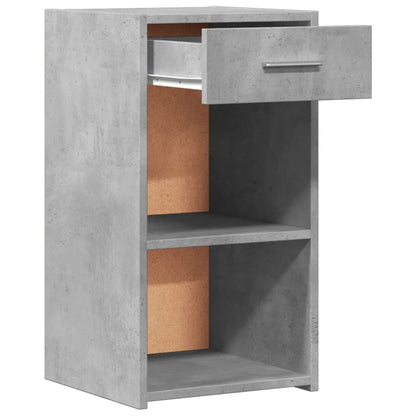 Mesas de cabeceira 2 pcs derivados de madeira cinzento cimento