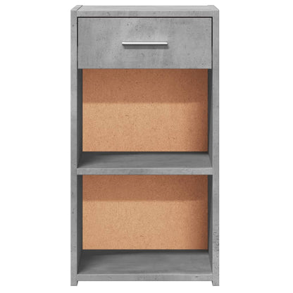 Mesas de cabeceira 2 pcs derivados de madeira cinzento cimento