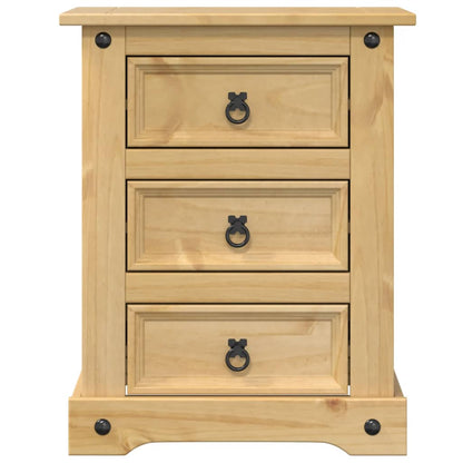 Corona bedside table 53x39x66 cm solid pine wood