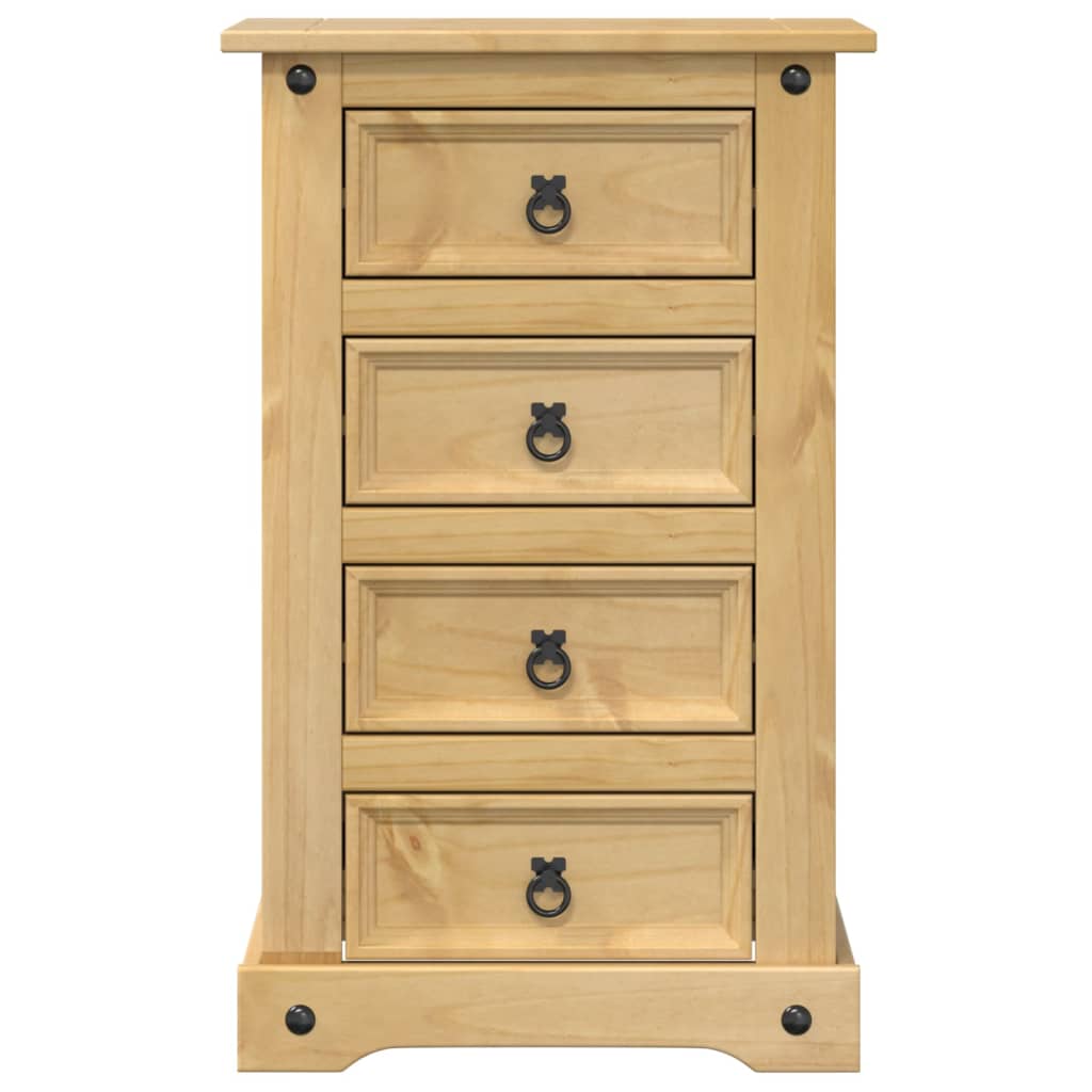 Corona bedside table 53x39x84 cm solid pine wood