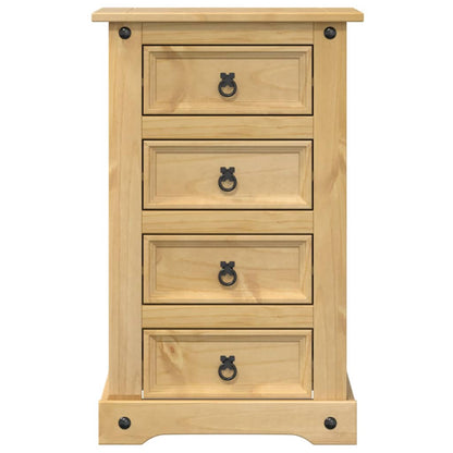 Corona bedside table 53x39x84 cm solid pine wood