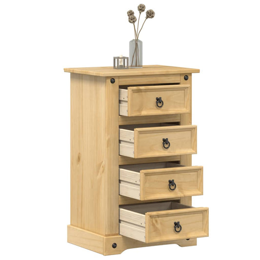 Corona bedside table 53x39x84 cm solid pine wood