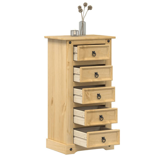 Corona bedside table 53x39x103 cm solid pine wood