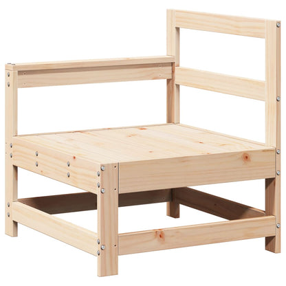 7 pcs conjunto lounge de jardim pinho maciço
