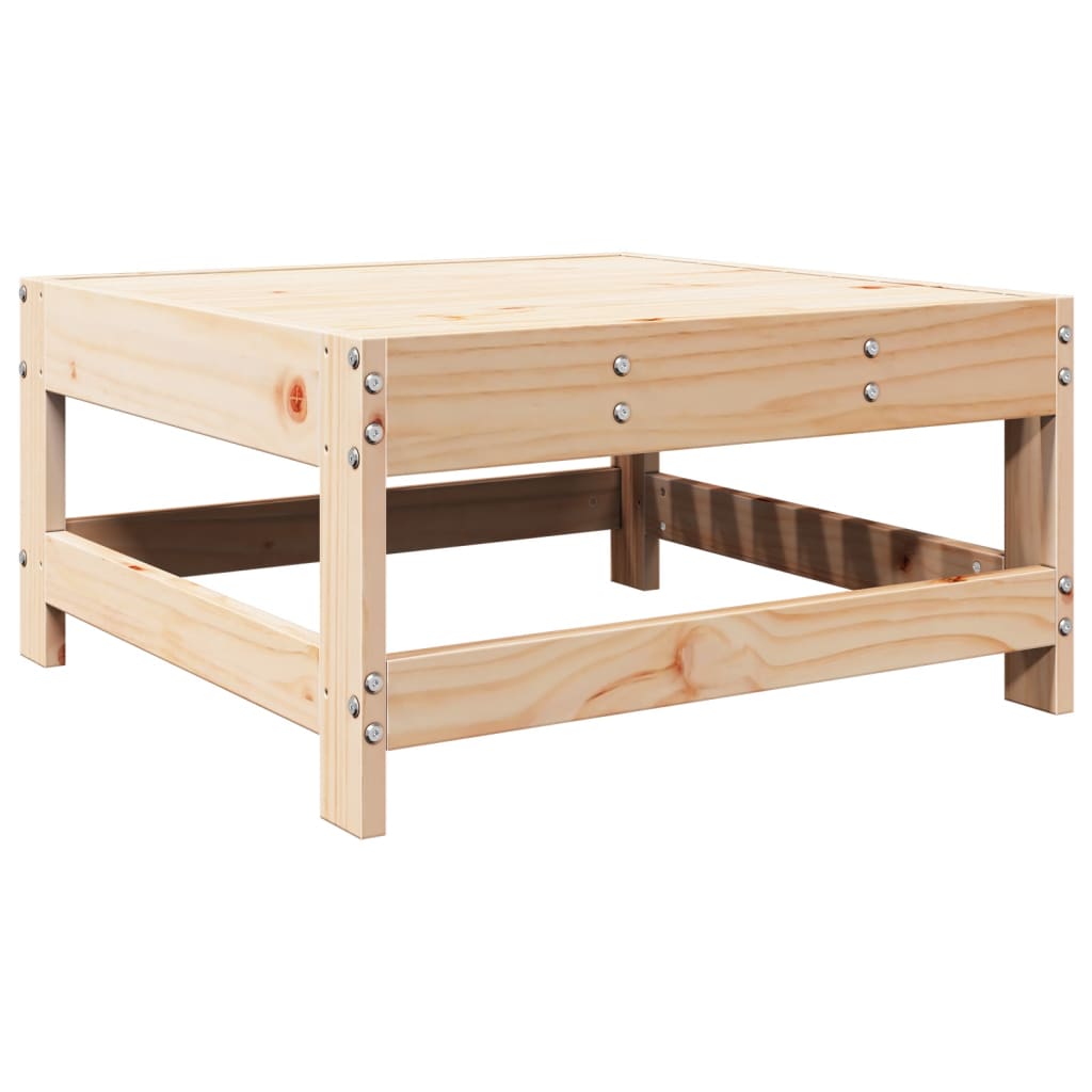7 pcs conjunto lounge de jardim pinho maciço