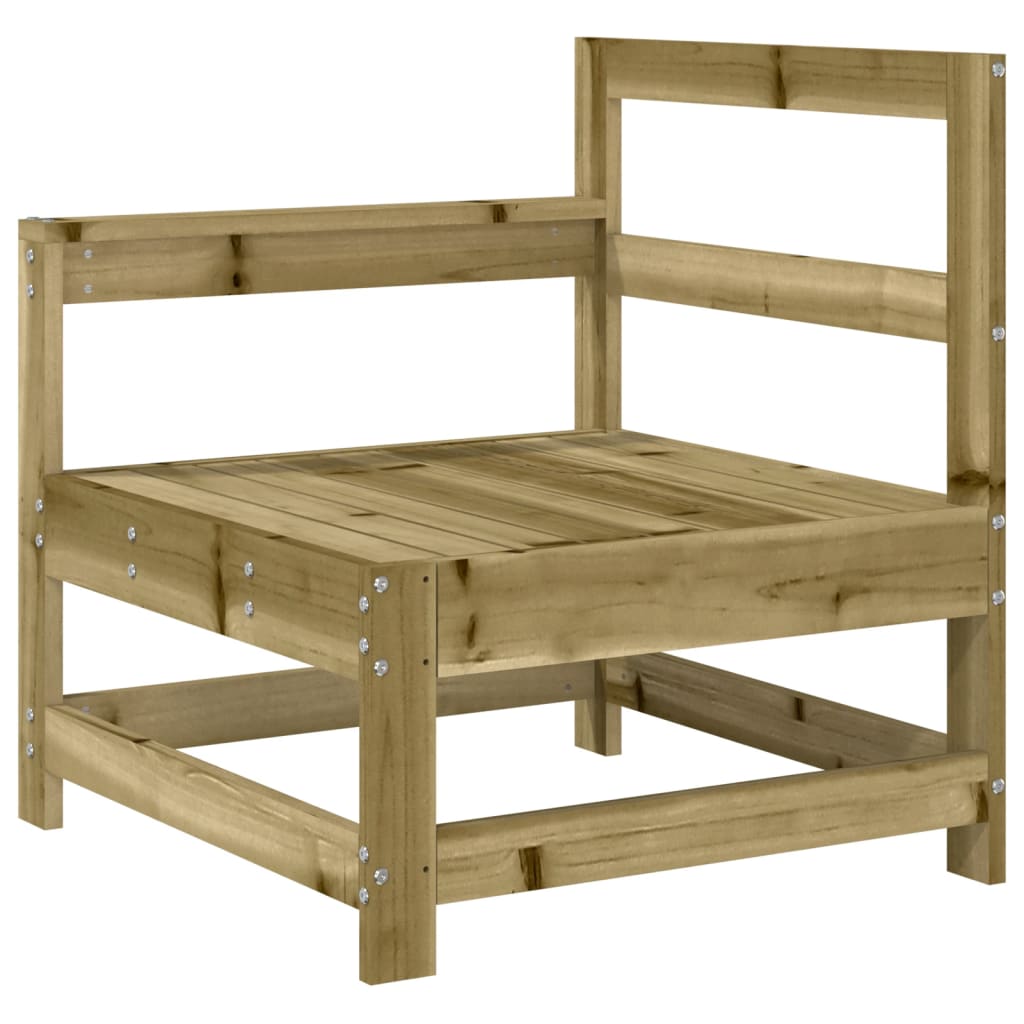 10 pcs conjunto de sofás de jardim madeira de pinho impregnada