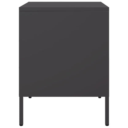 Mesa de cabeceira 36x39x50,5 cm aço preto