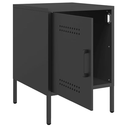 Mesa de cabeceira 36x39x50,5 cm aço preto