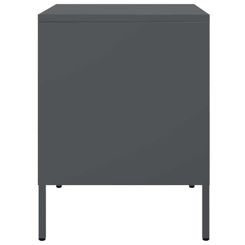 Mesa de cabeceira 36x39x50,5 cm aço antracite