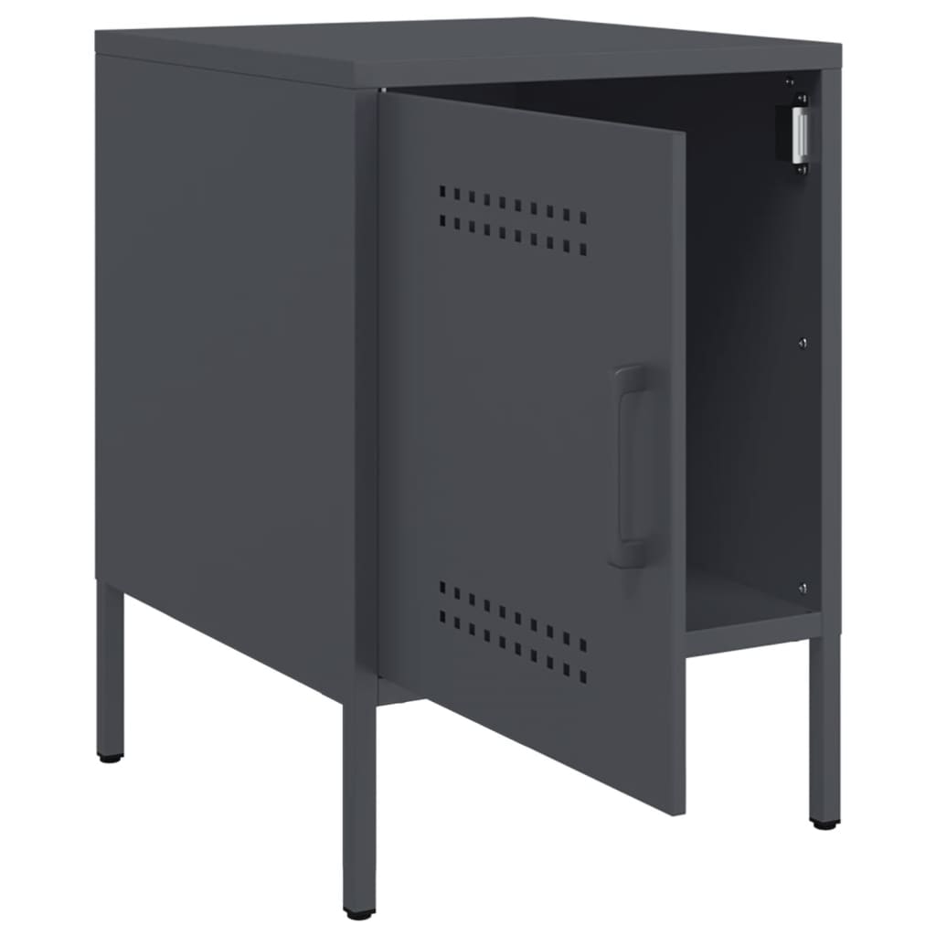 Mesa de cabeceira 36x39x50,5 cm aço antracite