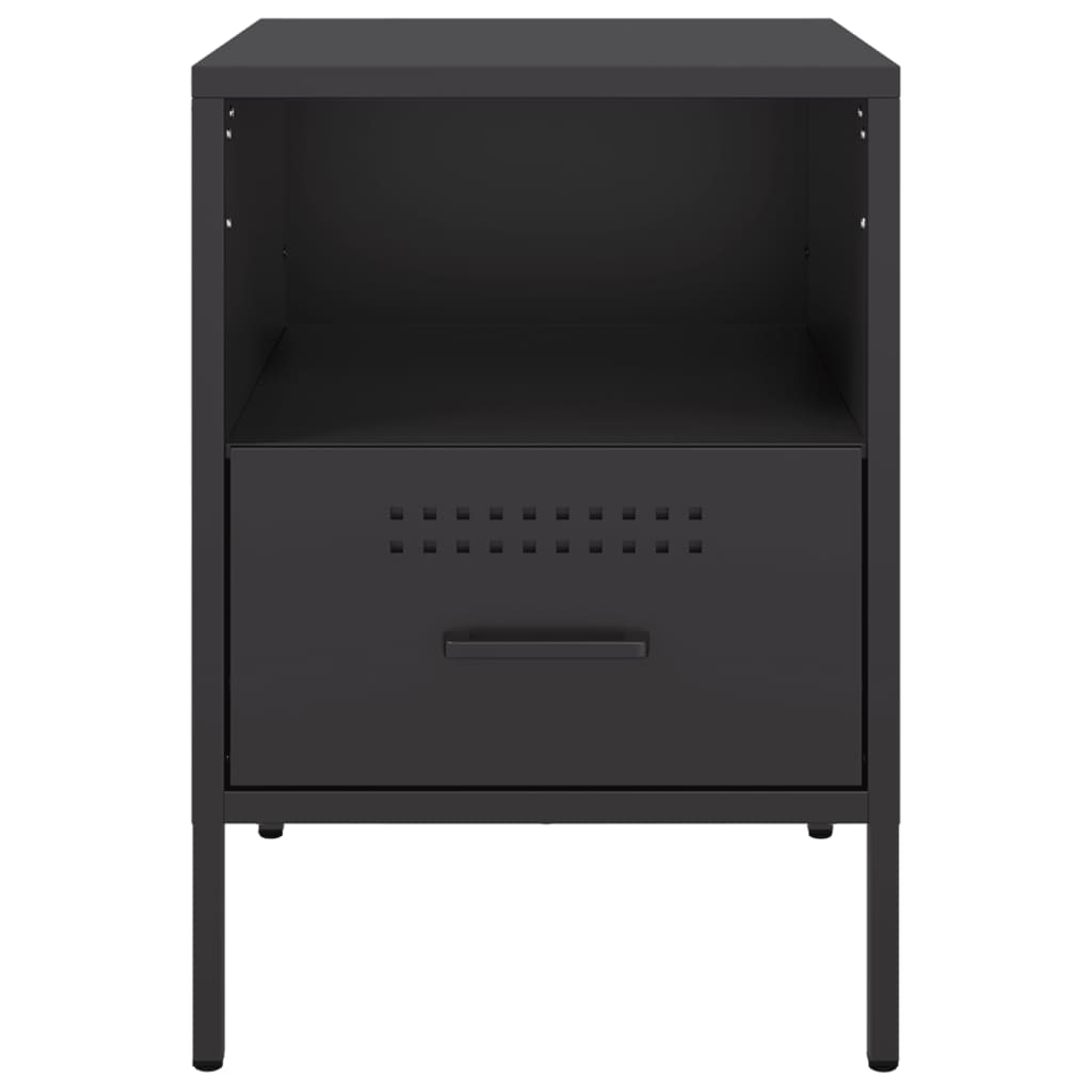 Mesa de cabeceira 36x39x50,5 cm aço preto