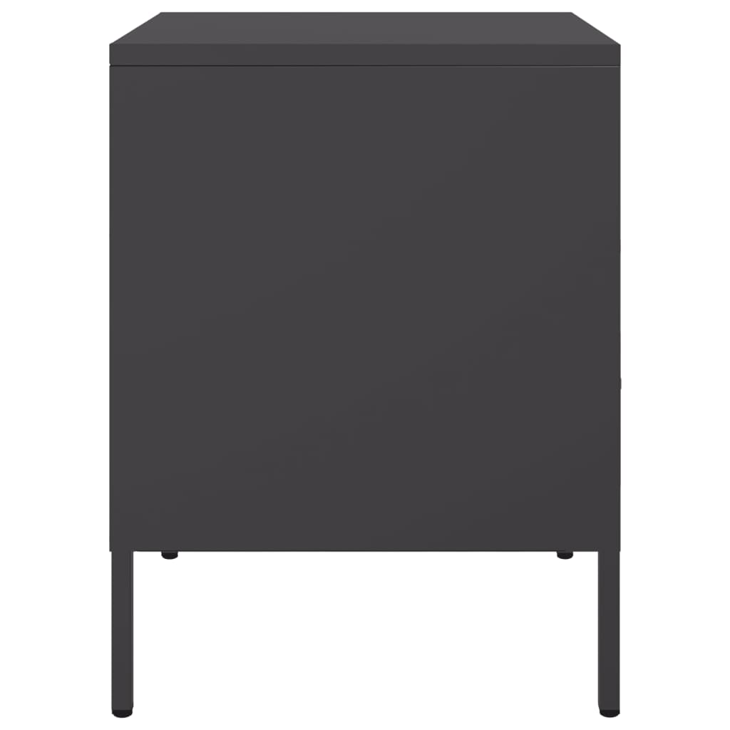 Mesa de cabeceira 36x39x50,5 cm aço preto