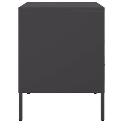 Mesa de cabeceira 36x39x50,5 cm aço preto