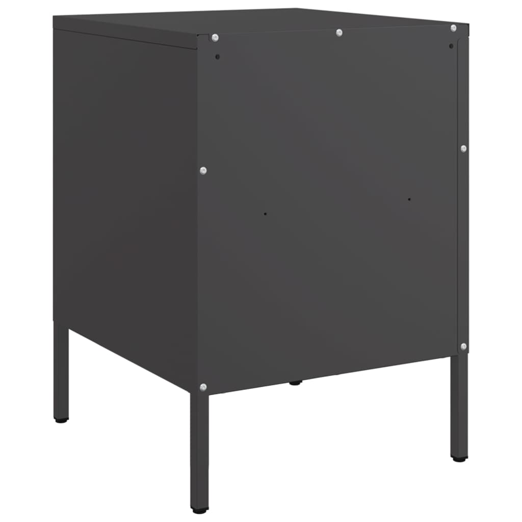 Mesa de cabeceira 36x39x50,5 cm aço preto