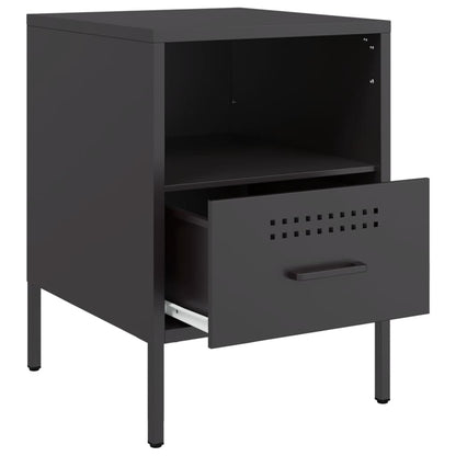 Mesa de cabeceira 36x39x50,5 cm aço preto