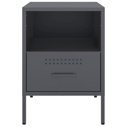 Mesa de cabeceira 36x39x50,5 cm aço antracite