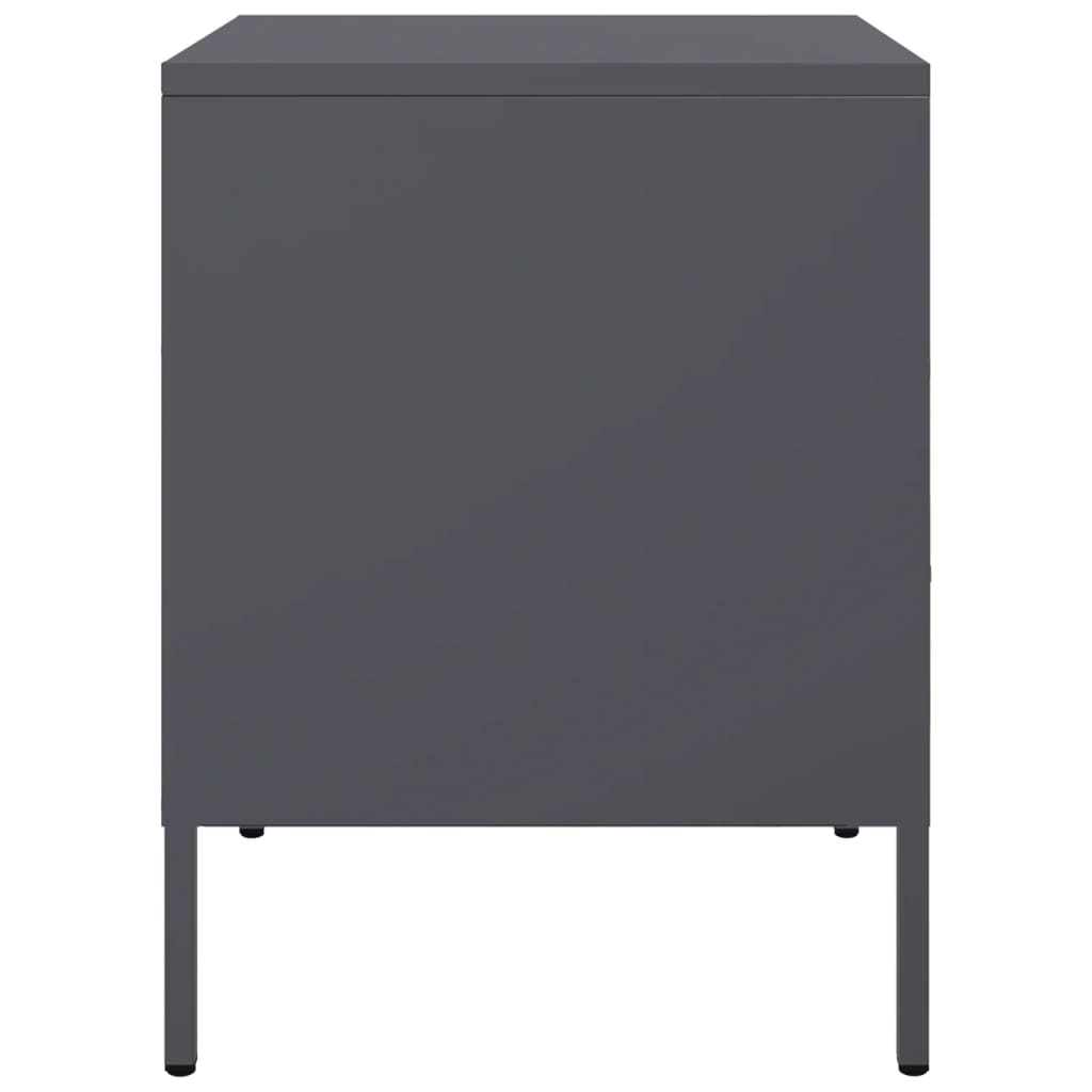 Mesa de cabeceira 36x39x50,5 cm aço antracite