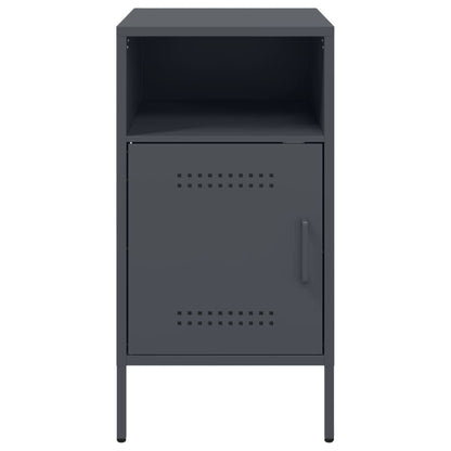 Mesa de cabeceira 36x39x68 cm aço antracite