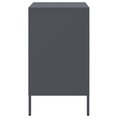 Mesa de cabeceira 36x39x68 cm aço antracite