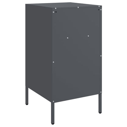 Mesa de cabeceira 36x39x68 cm aço antracite