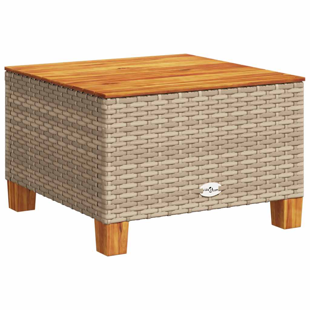 10 pcs conjunto de sofás p/ jardim com almofadões vime PE bege