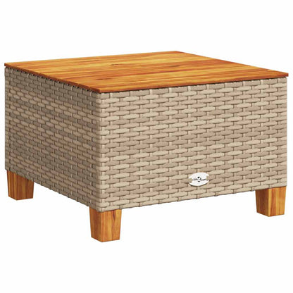 10 pcs conjunto de sofás p/ jardim com almofadões vime PE bege