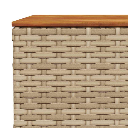10 pcs conjunto de sofás p/ jardim com almofadões vime PE bege