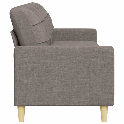 3-seater sofa in 210 cm grey-brown fabric