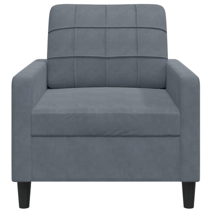 60 cm dark green velvet armchair