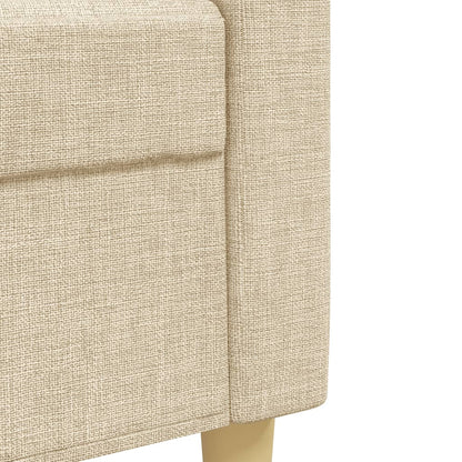 3 pcs conjunto de sofás tecido cor creme